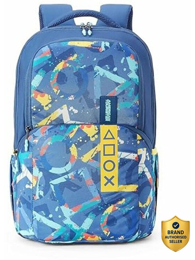 AMERICAN AMERICAN TOURISTER Casual backpack with 3 compartment & 1 front pocket for school,college & travell 35 L Backpack(Blue) - Flipkart Deal