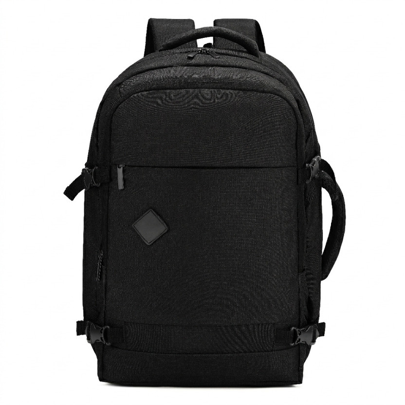 BLISSTRADERS for Men & Women Cabin Size Carry-On Dedicated Laptop Compartment,Luggage Strap Waterproof Backpack(Black, 45 L)