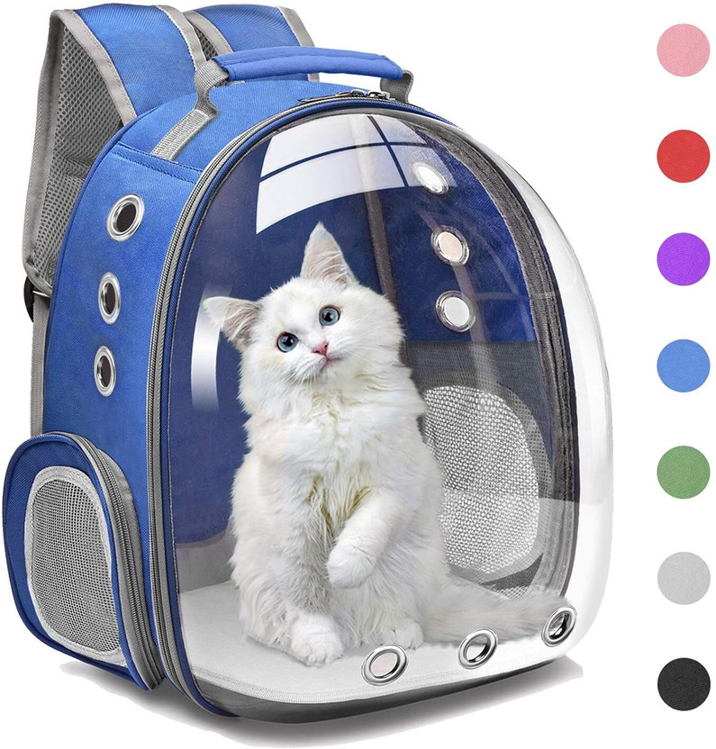 PARYAVARAN Cat Backpack Carrier, Pet Cat Carrier with Ventilated 0 L Backpack(Blue)