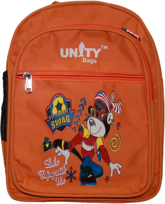 Unity Bags Cartoon Printed Waterproof Kids' School Backpack for Nursery & Pre-Primary Class 22 L Backpack(Orange)