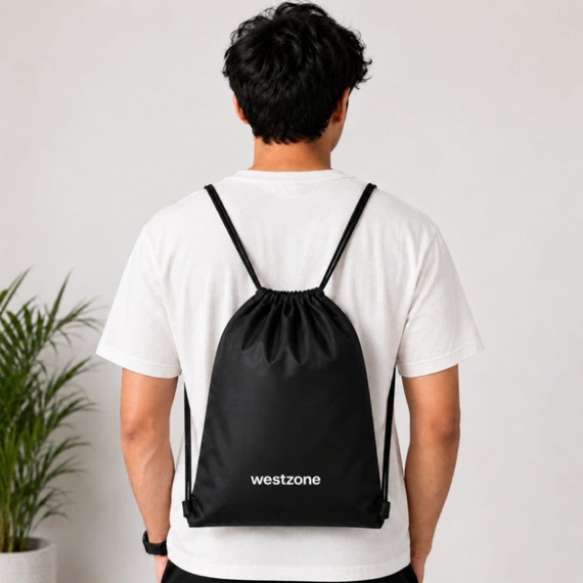 WESTZONE WESTZONE Drawstring Bag for Men & Women | Lightweight Gym & Travel Backpacks 11 L Backpack(Black) - Flipkart Deal