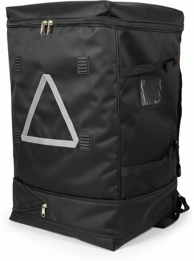 A R ANTIQUERAJ Heavy-duty Nylon Courier Delivery Bag, ekart Logistics Parcel Delivery Bags 81 L Backpack(Black)
