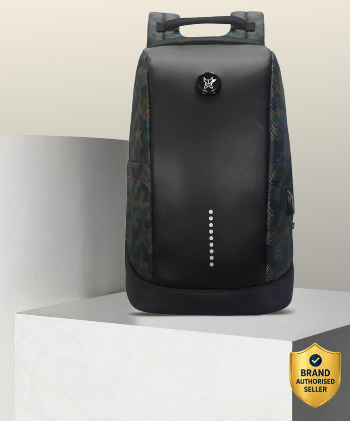 Arctic Fox Slope Anti-Theft Camo Black 23 L Laptop Backpack(Black)