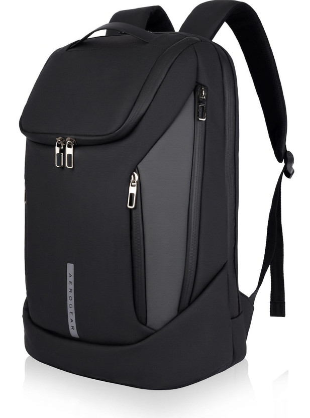 aerogear Premium Business Anti-Theft Riding Bag 30 L Laptop Backpack(Black, Grey)