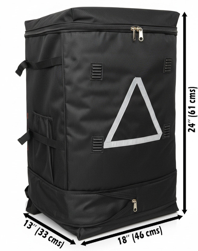 A R ANTIQUERAJ Courier Delivery Boy Bag for Bike flipkart ekart Logistic Parcel waterproof Bags 90 L Backpack(Black)