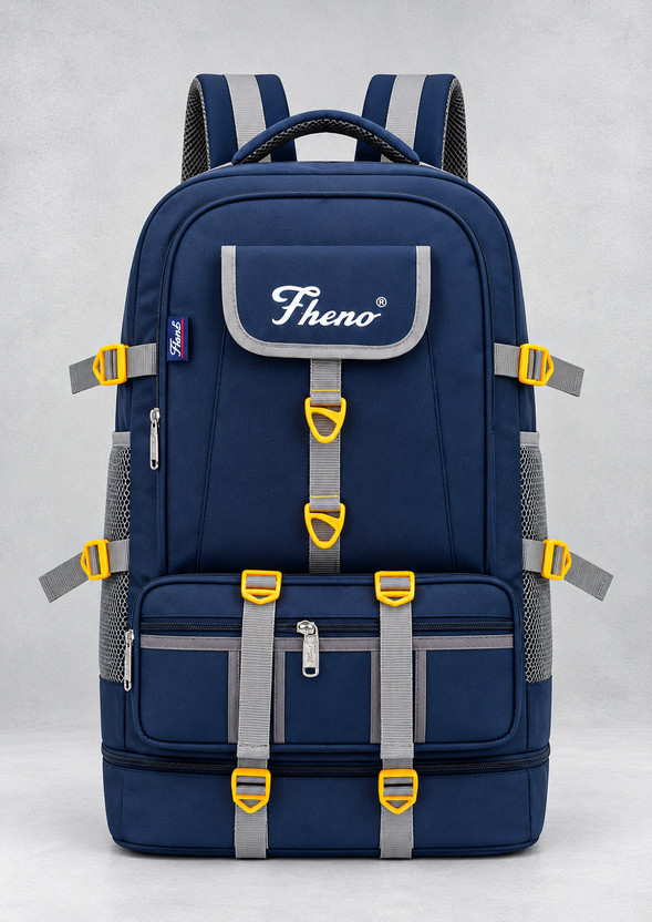 fheno Duo Trending Travel bag Men Travelling Bags hiking Trekking Clothes Bags 75 L 70 L Backpack(Blue)