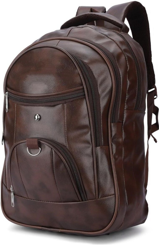 LIFE INDIA Classic Laptop Shoulder College School Tuition Backpack For Unisex 35 L Laptop Backpack(Brown)