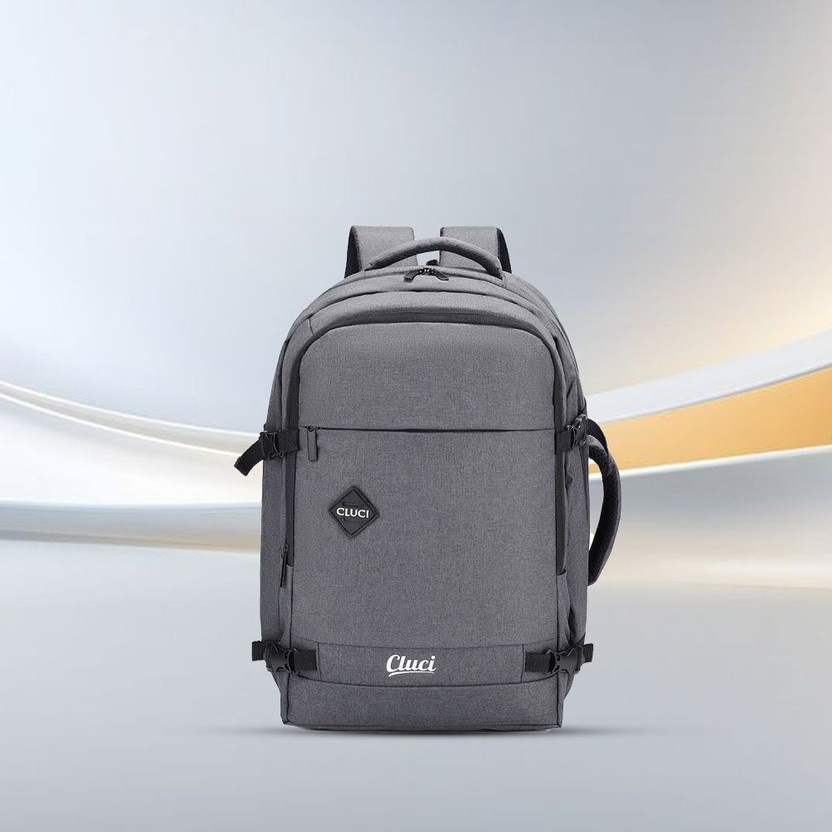 Cluci Weekend & Cabin Travel Bag Water Resistant Trekking & Hiking BagBags 45 L Backpack(Grey)