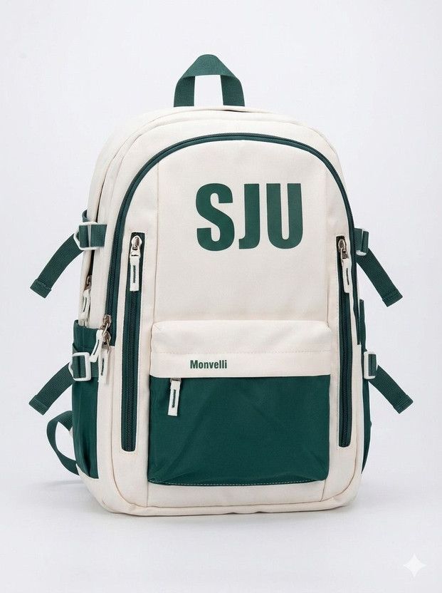 MONVELLI MONVELLI CAMPUS CARRY Waterproof School Bag(Green, White, 30 L) - Flipkart Deal