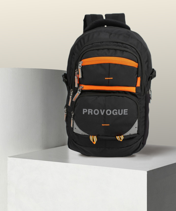 PROVOGUE Spacy Freeride unisex bag with rain cover Office/School/College/BusinessE 41.5 L Backpack(Black)
