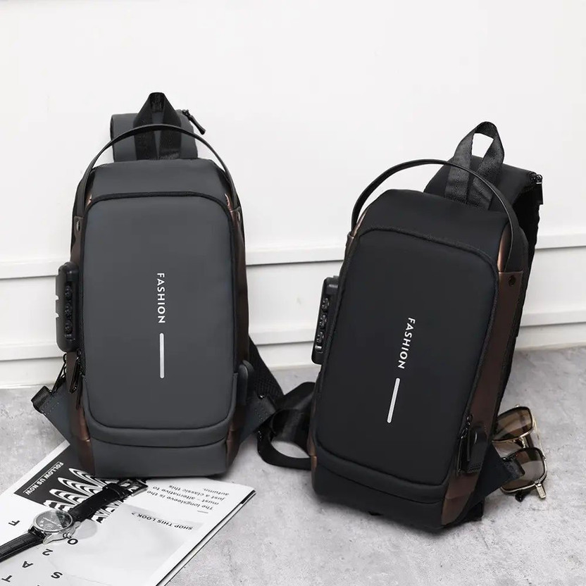LIFE LIFE INDIA Fashion Waterproof Messenger Bag USB Anti Theft Crossbody Bag Motorcycle Bag 8 L Laptop Backpack(Gold, Grey) - Flipkart Deal