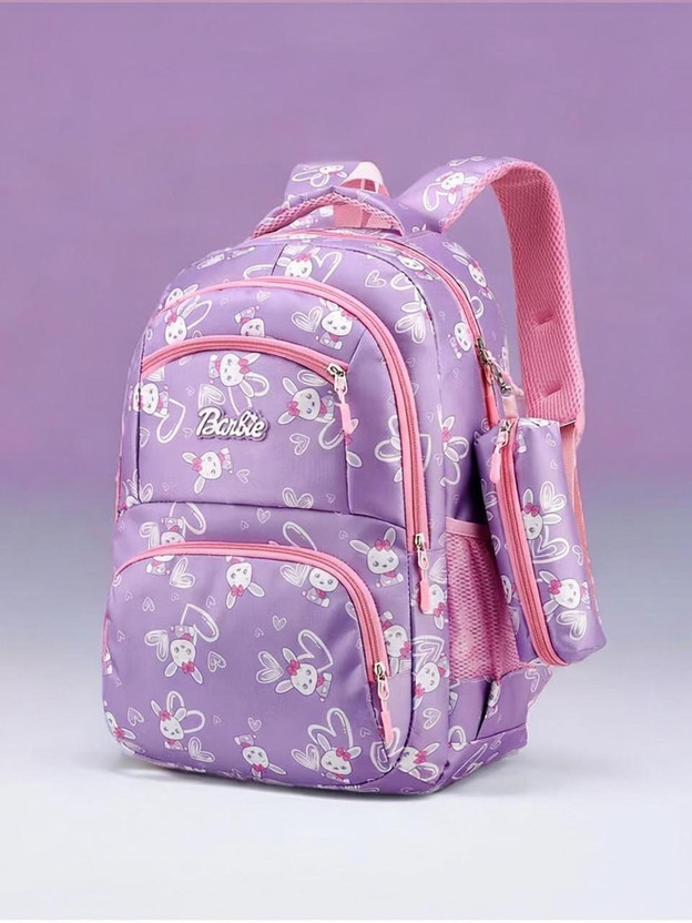 AM Creation 35L Trendy Water Resistant Bag with Pouch for Girls & Women 35 L Laptop Backpack(Purple)