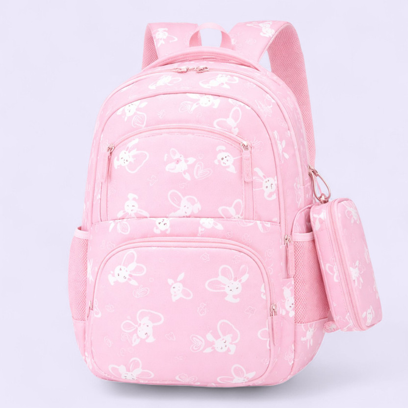 LUSION 1st to 12th class school bag for girls (6 to15 years ) 30 L Backpack(Pink)