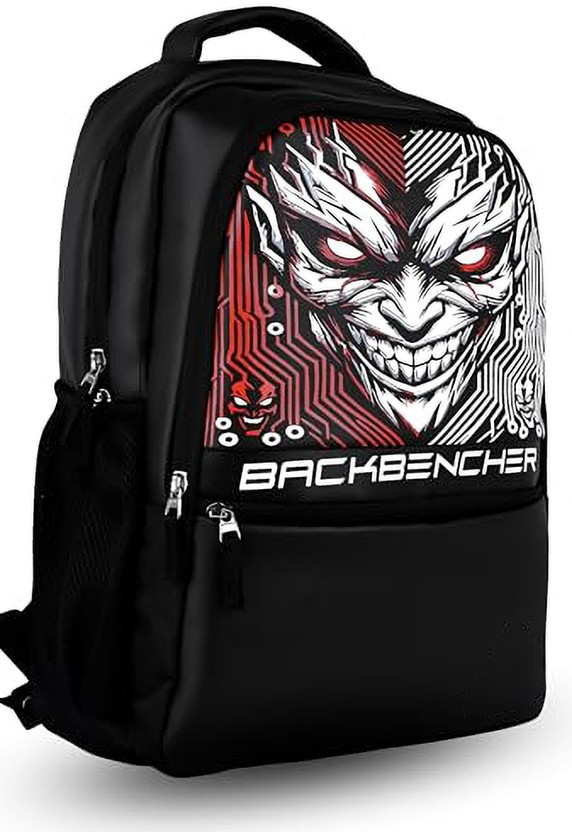 RICHPACK Backbenchers Devil Edge Boys Stylish Backbenchers School Bag 30 L Backpack(Black)