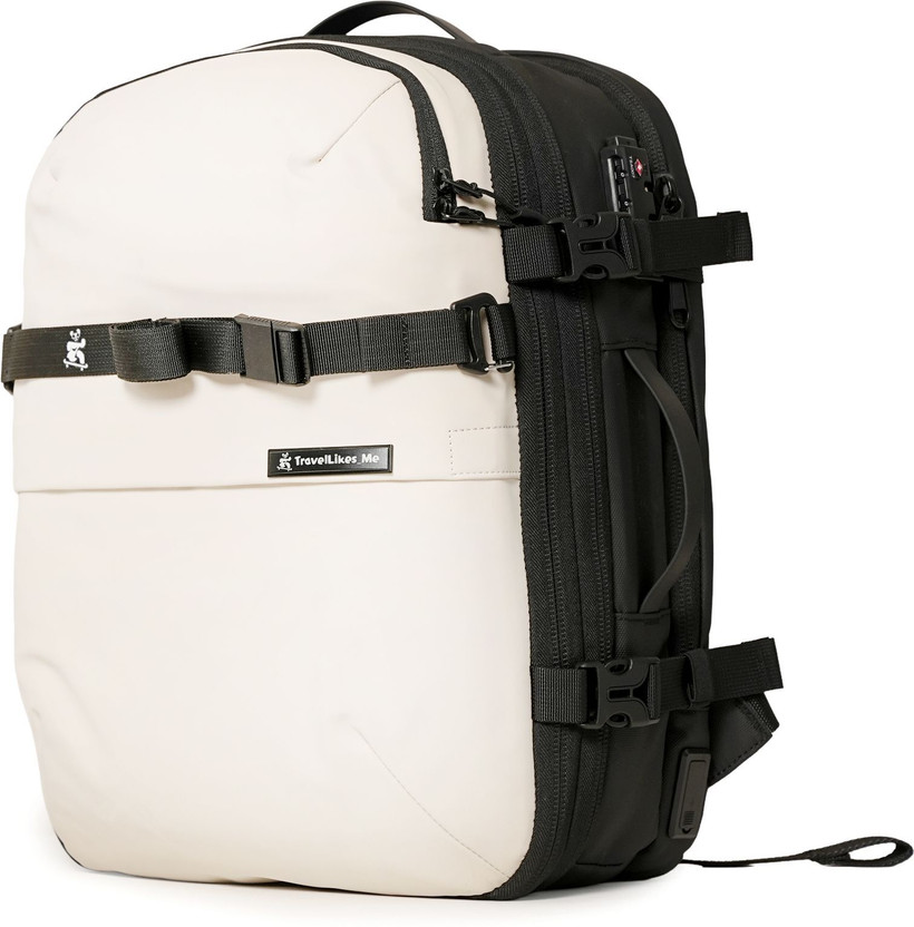 Travel Likes Me DayVoult Anti Theft 15.6" Laptop Backpack Travel Work Bag 30 L Laptop Backpack(White)