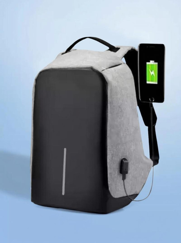 PLAYYBAGS PLAYYBAGS Casual Anti Theft Waterproof with USB Charging Point for 15.6 in laptop Backpack 25 L Laptop Backpack(Grey) - Flipkart Deal