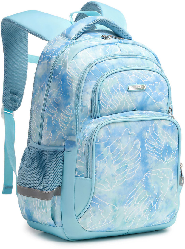 Shishtha College Backpack Coaching Bag School Tuition Bag Waterproof School Bag 35 L Backpack(White, Blue)