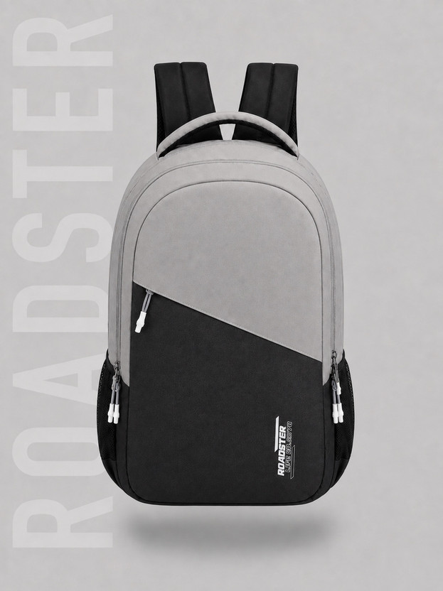 Roadster Large Historage Travel / Office / school 35 L Backpack(Grey, Black)