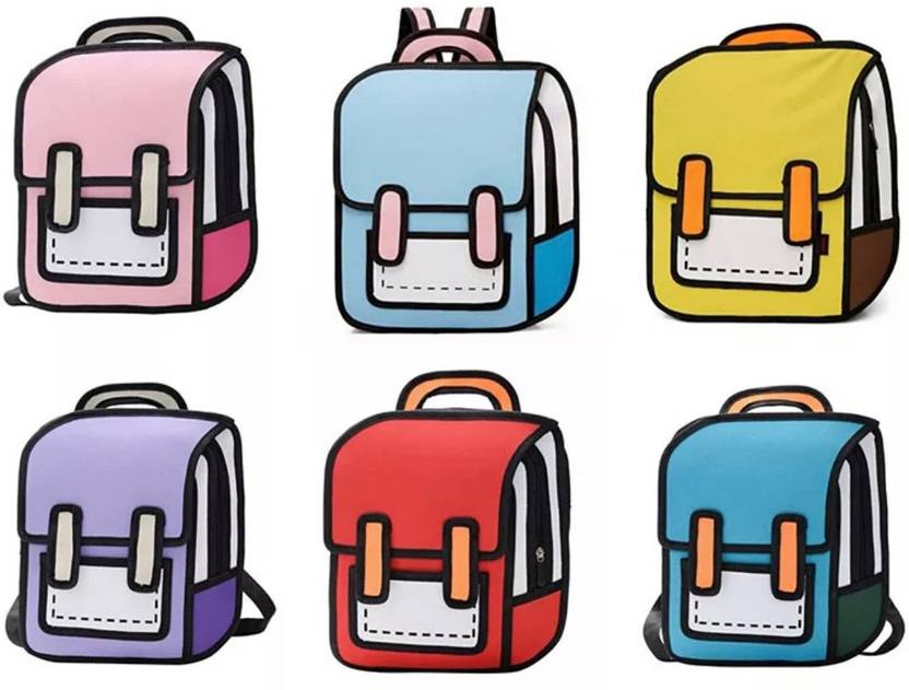 TintPatch NEW 3D CARTOON BACKPACK FOR BOOK 3 L Backpack BLUE, BLACK, RED, PINK, PURPLE, WHITE - Price in India TintPatch NEW 3D CARTOON BACKPACK FOR BOOK 3 L Backpack BLUE, BLACK, RED, PINK, PURPLE, WHITE - Price in India