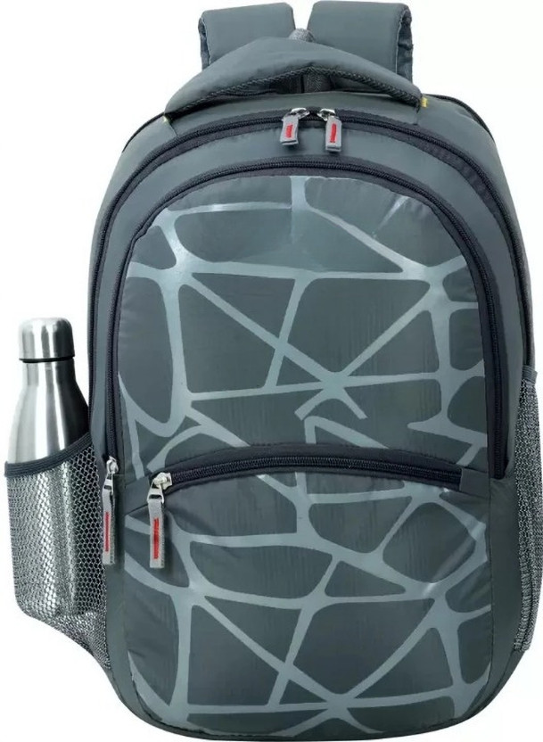 I.R. FASHION Casual Laptop Print Backpack School College Bag Water Proof 35 L Laptop Backpack(Grey)