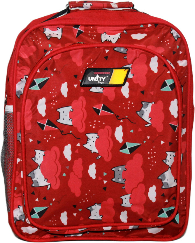 Unity Bags Kids School Backpack for Nursery & Pre-Primary Cartoon Printed Nursery Bag 22 L Backpack(Red)