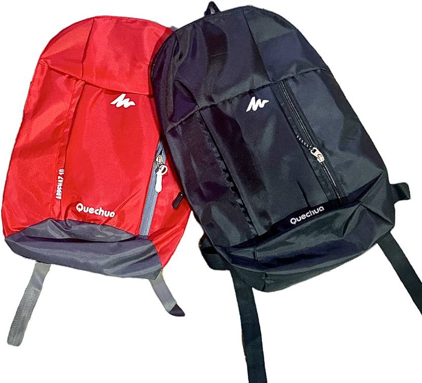 RSOUTLET Quechua 10 L Backpack Pack Of 2 Hiking Bag 10L combo Black