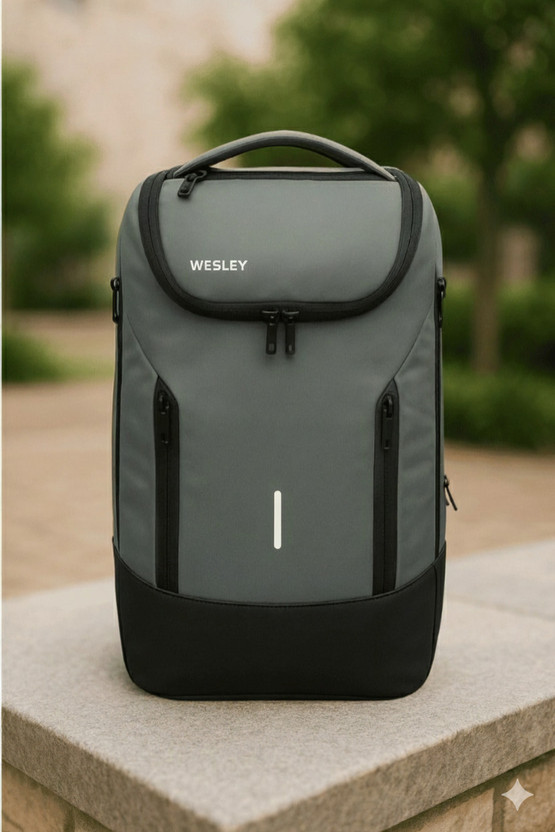 WESLEY Rover Pro Series Smart Anti-Theft Laptop Backpack With USB-A & C Type Charging 30 L Laptop Backpack(Grey)