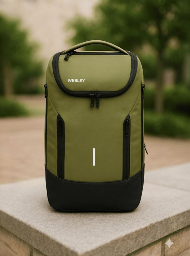 WESLEY Rover Pro Series Smart Anti-Theft Laptop Backpack With USB-A & C Type Charging 30 L Laptop Backpack(Green)