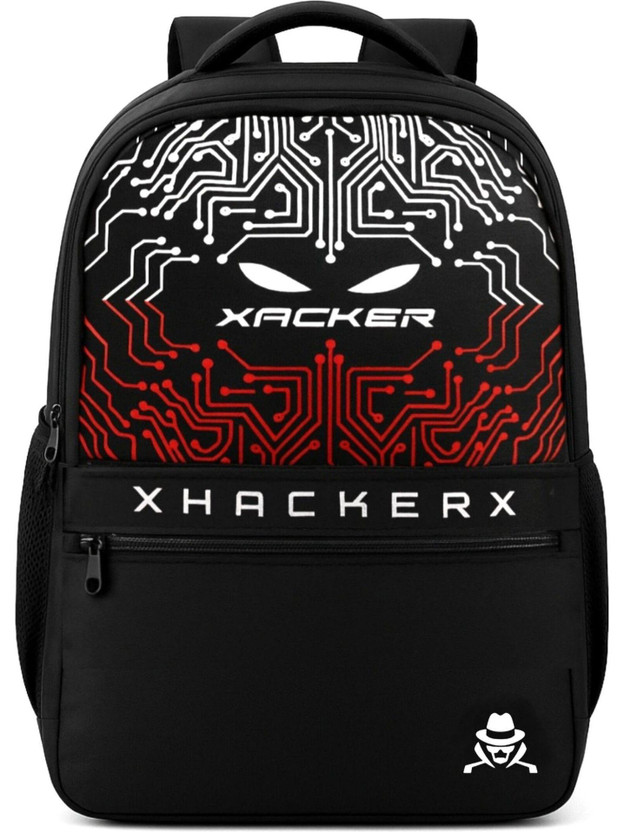 Hacker ckpack with 2 Secret Pocket & Bottle Holder for School, College, Travel_M 50 L Laptop Backpack(Black)