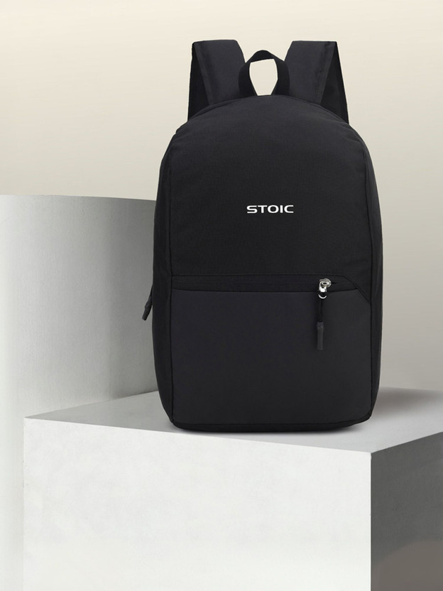 STOIC for daily use, Casual Travel Daypack-1 compartment 16 L Backpack(Black)