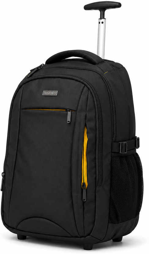 Toughender Toughender Trolley Backpack, Laptop Trolley Bag with Wheels 35 L Trolley Laptop Backpack(Black) - Flipkart Deal