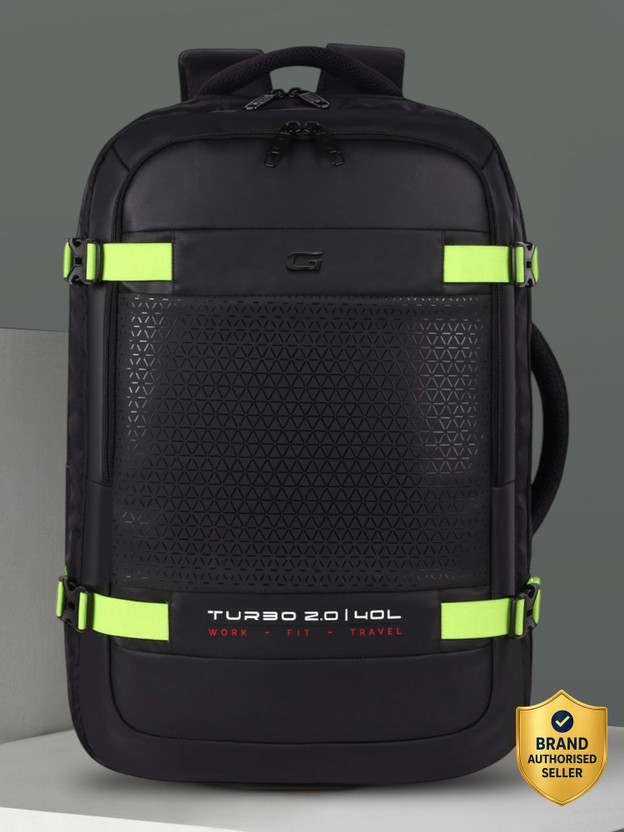 Gear Turbo 45 Travel 40 L Laptop Backpack(Black)