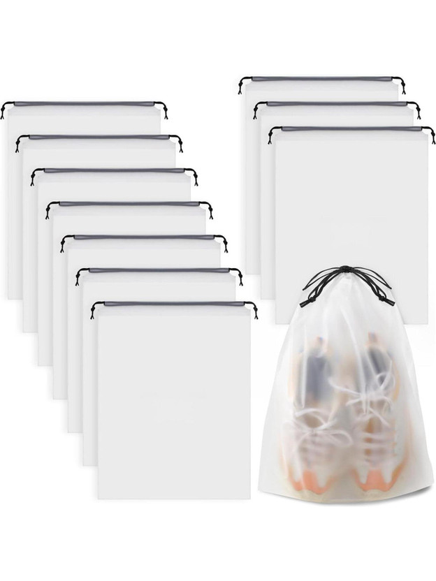 RUDRO IMPEX Shoe Pouch(White)