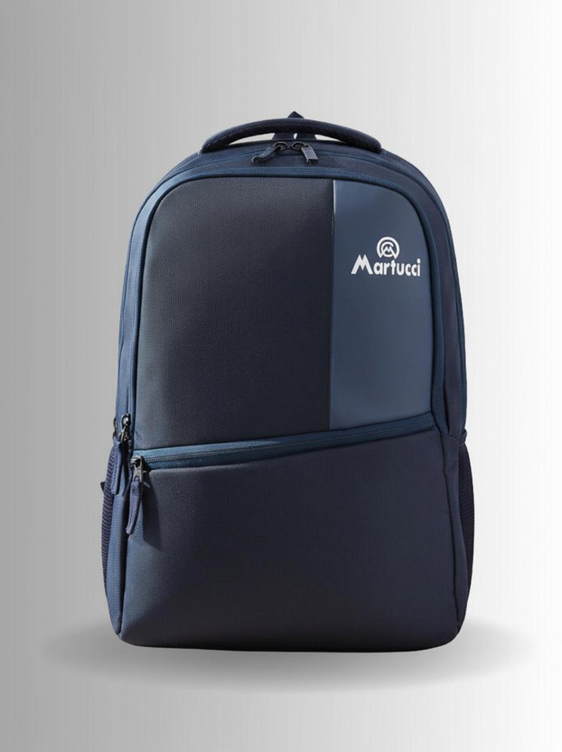 Martucci Valex School Bags for Boys and Girls/Casual Backpack/Coaching Bag Waterproof School Bag(Dark Blue, Grey, 35 L)