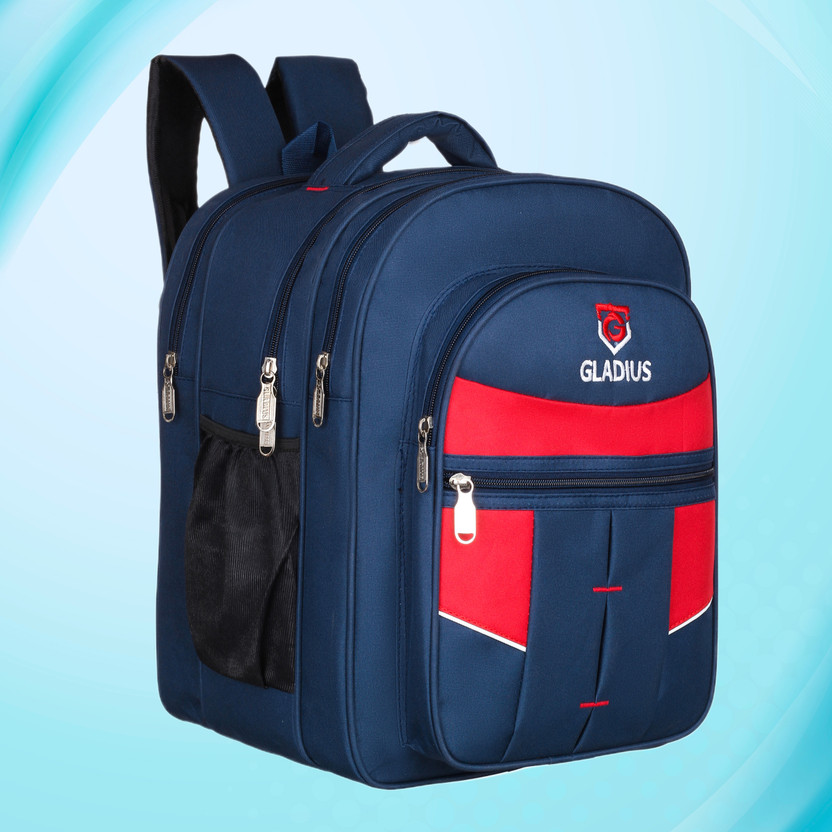 GLADIUS Stylish High Quality Navy Blue School Bag for Boys & Girls of Class 5th - 10th Waterproof School Bag(Dark Blue, 50 L)
