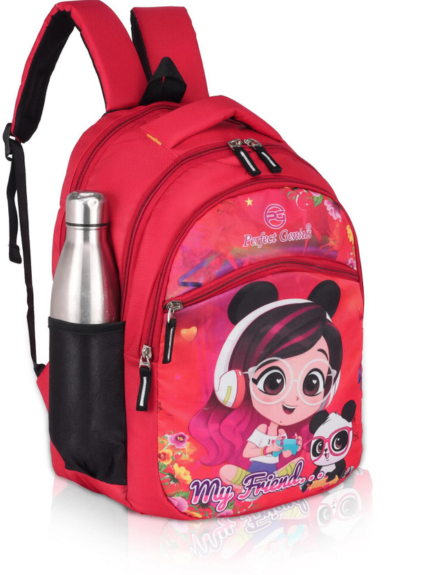 PERFECT GENIUS Kids Stylish Junior Backpacks Cartoon/Boy/Girl/Baby/ (3-9 Years) Waterproof School Bag(Multicolor, 26 L)