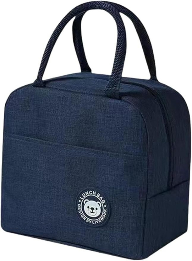 SIA VENDORS 1Pcs Blue Lunch Box Bag Waterproof Lunch Bag(Blue, 3.5 L)
