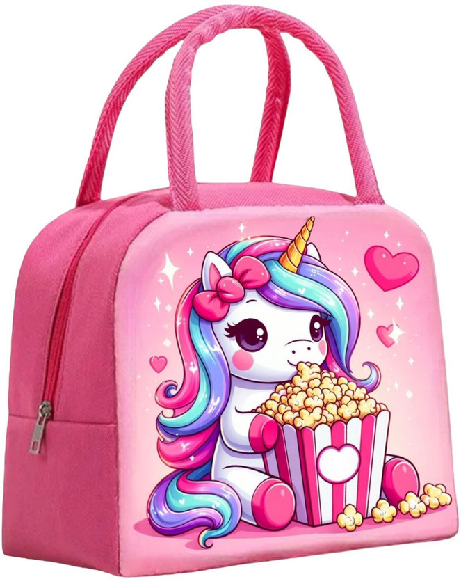 Le Delite Unicorn Insulated Lunch Bag for Kids School | Picnic Organizer Portable Reusable Waterproof Lunch Bag(Multicolor, 1 L)
