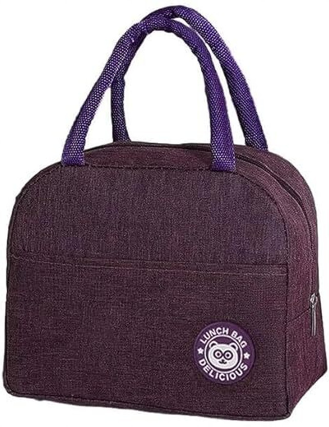 SIA VENDORS 1 Pcs Violate Slaty Lunch Bag Waterproof Lunch Bag(Purple, 3.5 L)