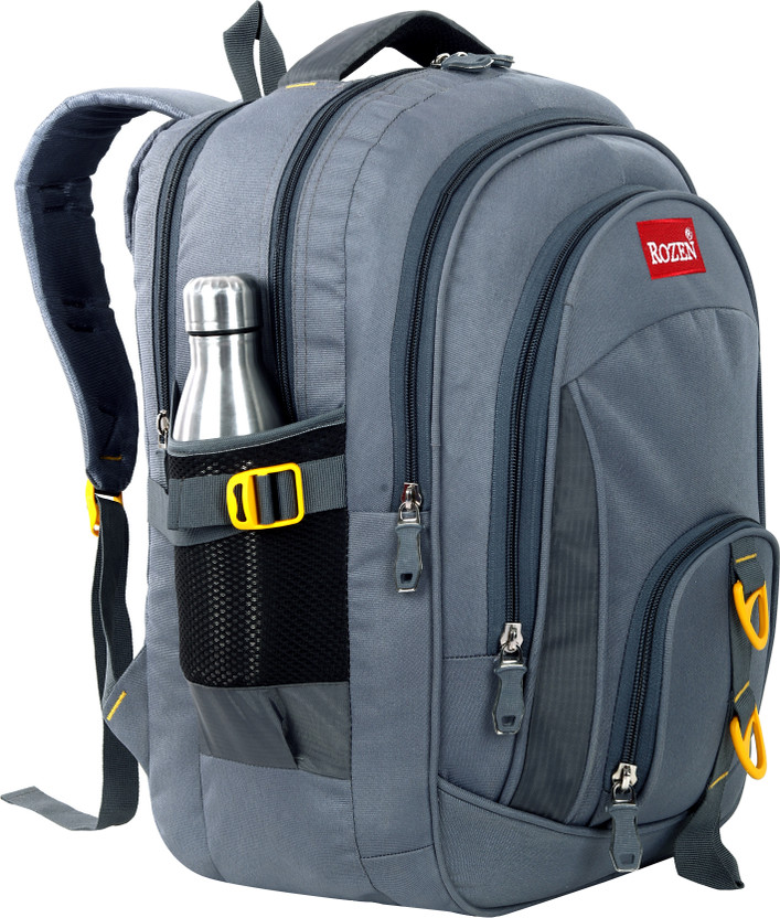 Rozen Unisex Laptop Backpack Heavy Duty durable School Bag Class 5th to 12th Waterproof School Bag(Grey, 50 L)