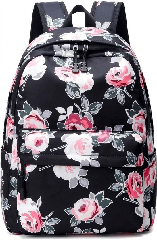 Alison Attractive Women's & Girls College and Traveling, School Waterproof Backpack(Pink, 25 L)