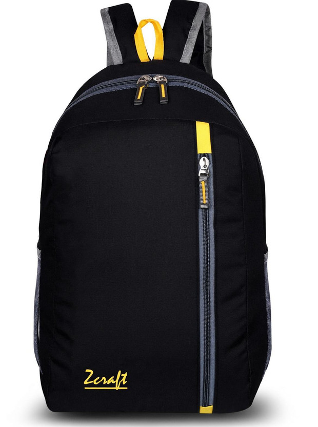 ZCRAFT spacy comfortable 4th to 10th class casual college Waterproof School Bag(Black, 35 L)