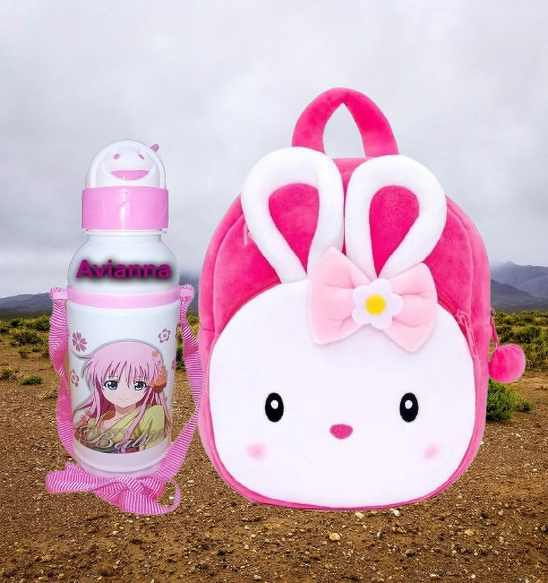 Avianna Konggi Kids School Bag Backpaks With Water Bottle Cartoon Design34 Backpack(Multicolor, 15 L)
