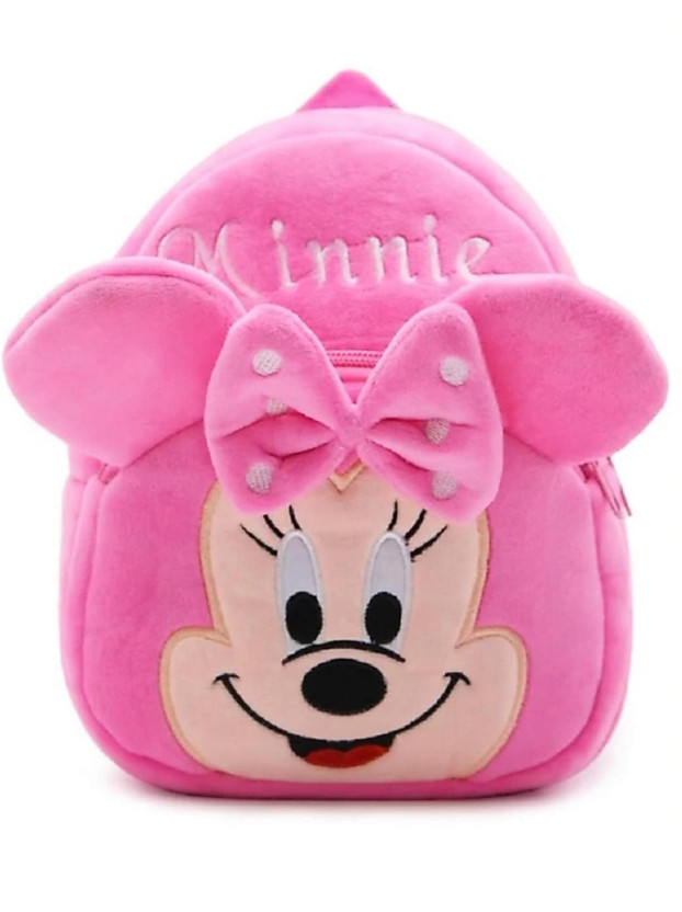 Lavish Kids School Minnie Soft Backpack School Bag(Pink, 10 L)