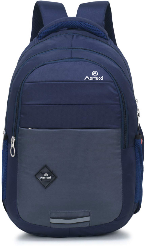 Martucci School Bags for Boys & Girls/Casual/Coaching Bag (6th Std Plus) Waterproof School Bag(Blue, Dark Grey, 35 L)