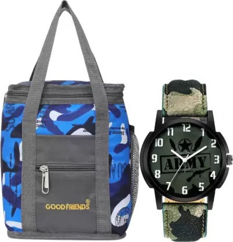 SPORT COLLECTION Travel Lunch / Tiffin / School Bag /Army Watch Waterproof Lunch Bag(Blue, 4 L)