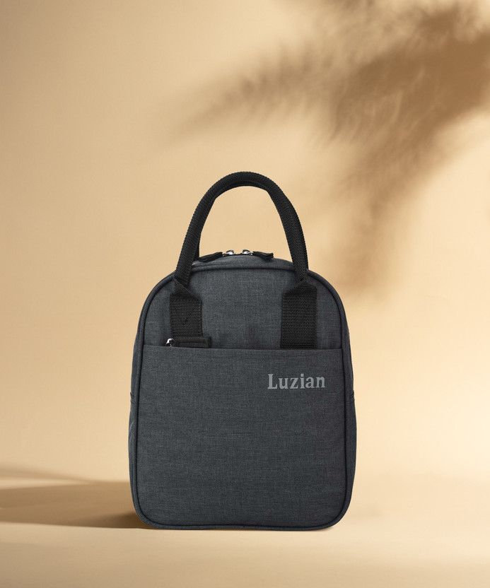 Luzian Polyester�Leakproof Hot Cold Lunch Bag(Grey, 10 L)