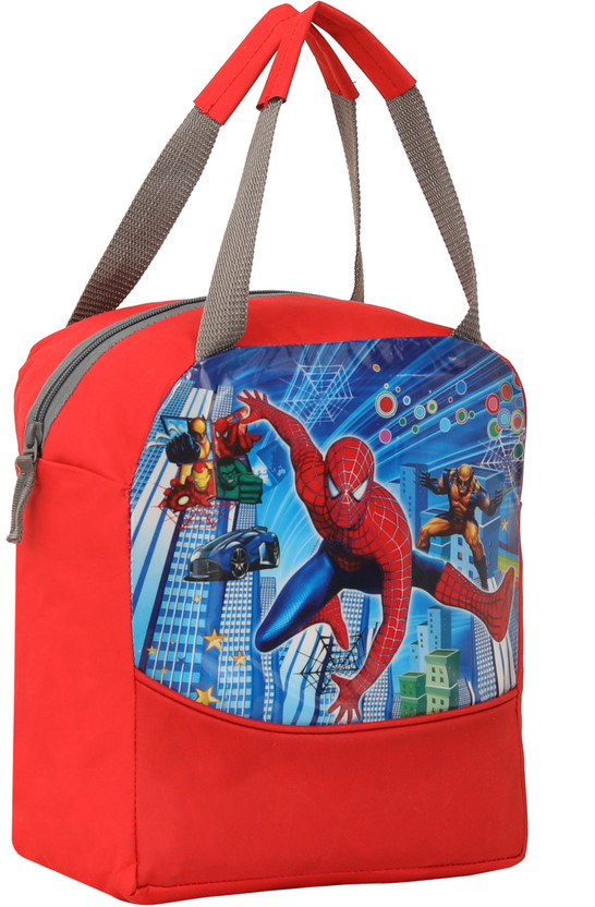 Elon SPIDERMAN Waterproof Lunch Bag(Red, 10 L)