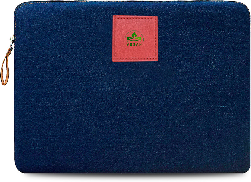 VEGAN Laptop Sleeve Bag Case Briefcase for Notebook Waterproof Laptop Sleeve/Cover(Dark Blue, 1.6 L)