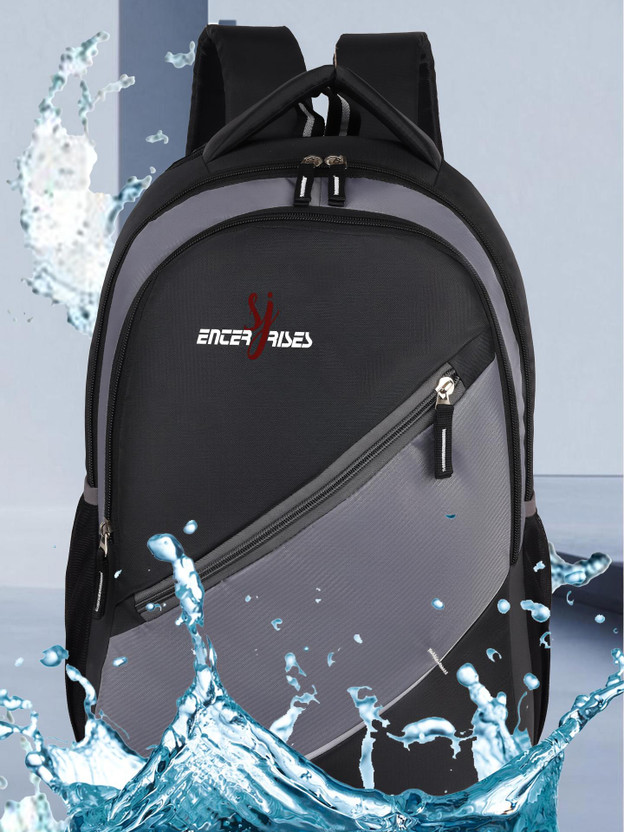 SJ Enterprises stylish Backpack Boys Girls/Office /College/Travel Waterproof School Bag(Black, 35 L)